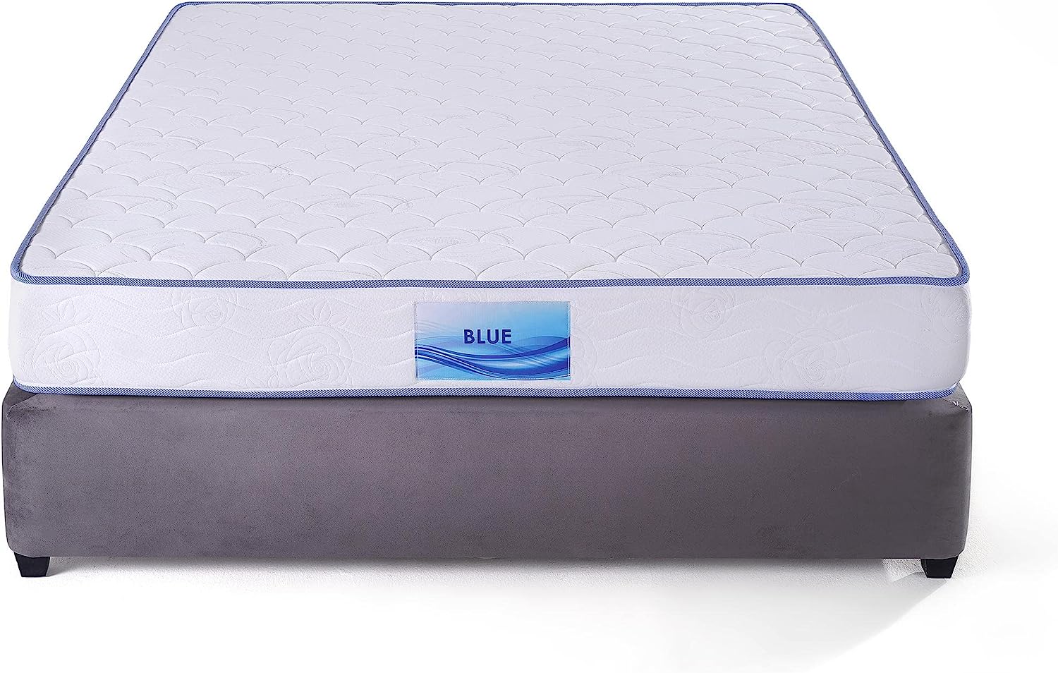 PAN Home Home Furnishings Bait Blue Turnable Bonnel Mattress 160x200 White