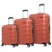 Eminent KJ95 3Pcs Hard Casing Luggage Set Brick Red