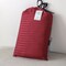 Luna Home Premium King Size 6 Pieces Bedding Set Without Filler, Solid Berry Red Color, Satin Stripe Design