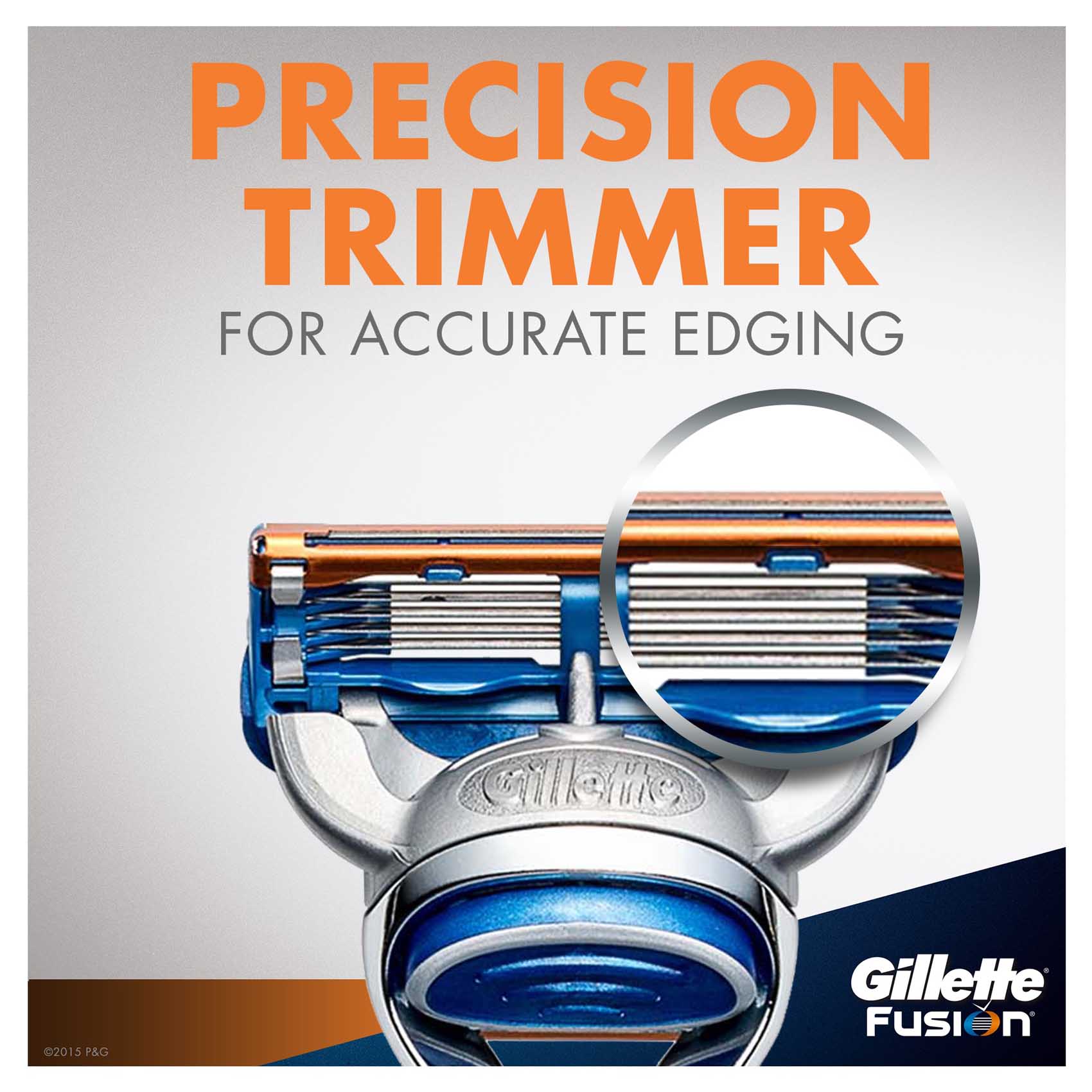 Gillette Fusion Men'S Razor Handle And 2 Razor Blade Refills 2 Count product thumbnail 6