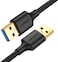 Ugreen 82-10370 USB 3.0 A Male To Male Cable 1M (Black) (10370)