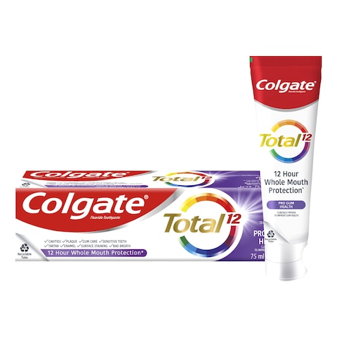 Colgate Total 12 Hour Protection Pro Gum Health Toothpaste 75ml