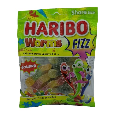 Haribo Jelly Worms Fizz - 70 gm