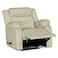 In House Velvet Rocking &amp; Rotating Recliner Chair - Light Beige - NZ30