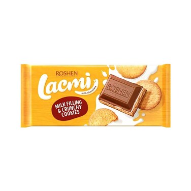 Roshen Milk Chocolate With Cookies - 115 G