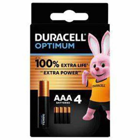 Duracell Optimum Battery Aaa 4 Pieces