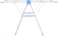 Indoor Outdoor 18M Cloth Dryer Rack White/Blue Cloth Drying Stand