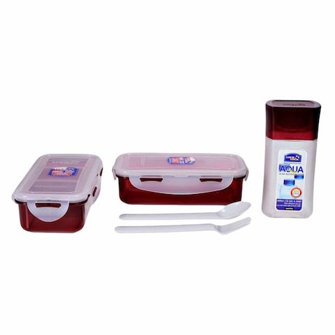 Lock &amp; Lock Lunch Box Set With Bag 6 Pieces