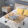 Generic Laptop Desk Bed Table Tray, Lap Desk Bed Table For Breakfast Serving Tray, Notebook Table With Tablet Slots And Cup Holder For Couch Floor For Adults/Students/Kids