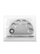 Cosmetic Makeup Palette With Spatula Silver