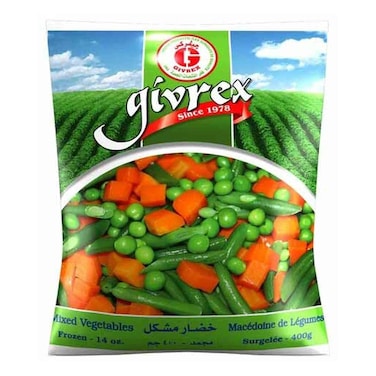 Givrex Frozen Mixed Vegetables - 400 gram