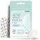 Avarelle Acne Cover Patch Pm (24 Count) Thick Hydrocolloid Spot Treatment With Tea Tree Oil For Acne, Calendula Oil, And Rosehip Seed, Certified Vegan, Cruelty Free (Pm (24 Count))