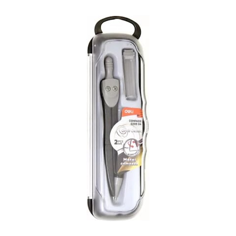 Deli Compass Metal with Metal Pencil