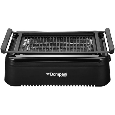 Bompani Smokeless Indoor Infrared Grill, Excellent Performance - BBQ007 Black