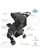 Moon Trek One Fold Adjustable Stroller With Swivel Wheel, Dark Grey