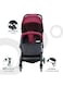 Moon Compact - Cabin Stroller, Dark Red