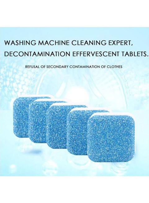 Marrkhor Washing Machine Tank Cleaning Tablet, Blue/White, 26X26Millimeter