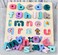 FACTORY PRICE - Adena Wooden Stacking Tray with Lower-case Alphabet Puzzle Board