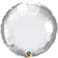Qualatex Round Plain Foil Balloon- 18 Inch Size- Chrome Silver