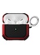 AirPods Pro 2 Case Shockproof Armor Rugged Cover with Keychain Carabiner Compatible with Apple AirPods Pro 2nd Generation 2022 Case Red