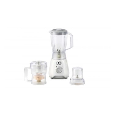 خلاط ايدو مع مفرمة - 600 واط - أبيض - BLCH600-WH