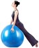 كرة مضادة للانفجار لصالة الالعاب الرياضية وتمارين البيلاتس واللياقة البدنية واليوغا، لون ازرق مقاس 65 سم مناسبة للمنزل وتمارين الحمل والولادة