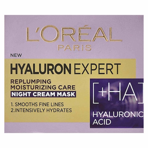 Loreal Paris Hyaluron Expert Replumping Moisturizing Night Cream Mask - 50 Ml