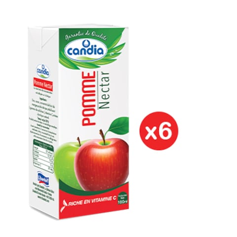 Candia Juice Nectar Apple 180ML X6