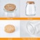Vsell24 40 Pack Glass Favor Jars with Cork Lid, 3.4 oz Small Glass Pudding jar Bottles for Wedding Favor, Baby Shower, Party Favor, Gift Jars for Candy, with Label Tags and String