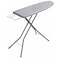 Full Size Ironing Board with Iron Rest, Lightweight Iron Board with Height Adjustable, Extra Thick Heat-Resistant Cover with Padding, Heavy-Duty Sturdy Metal Legs, 110x34'' Grey