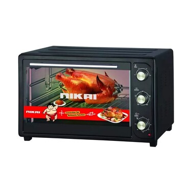 Nikai Electric Oven - 45 Liter - 1800 Watt - Black - NET45RCB1