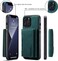 Excuse Premium Case For iPhone 14 Pro Max, Leather Phone Case Back Cover Magnetic Detachable Trifold Wallet Card Holder For iPhone 14 Pro Max - Green