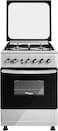 Super General 4 Burner Gas-Cooker/ Steel Cooker/Gas Oven/ Silver/ 60 X 60 X 85 Cm/ Sgc 6470MSFS
