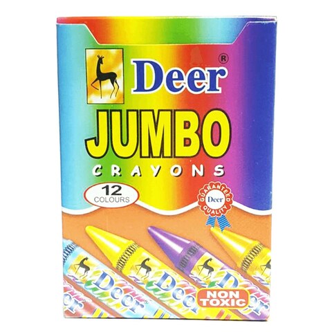 Deer Jumbo Crayons 12 pcs