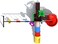 Rainbow Toys, Outdoor Children Playground Set Garden Climbing Frame Swing Slide 5.6 * 5.3 * 3.2 Meter RW-11047