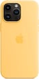 Excuse Quality Silicone Case For iPhone 14 Pro With Magsafe Wireless Charging Support - Yellow