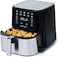Nutricook Air Fryer 2, 1700 Watts, Digital Control Panel Display, 10 Preset Programs With Built-In Preheat Function, 5.5 Liters, Brush Stainless Steel/Black, 2 Years Warranty, Af205