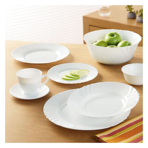 Luminarc Cadiz Glass Dinner Plate White 25cm