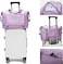 Foldable Duffel Bag, Portable Expandable Travel Bag, Waterproof Lightweight Travel Luggage Bag for Sports, Gym &amp; Vacation Purple