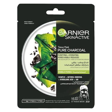Garnier Skinactive Pure Charcoal Hydrating Face Mask 50Ml