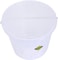 Royalford Plastic Bucket With Lid, 15 Liter Capacity, Transparent