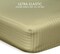 Hotel Linen Klub Reversible Down Alternative Comforter Set, Ultra Soft Brushed Stripe Microfiber Fabric, 200GSM Soft Fibersheet Filling, Size: King 240 x 260cm, Aqua &amp; Olive
