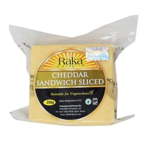 Raka Cheddar Sandwich Slice 250G