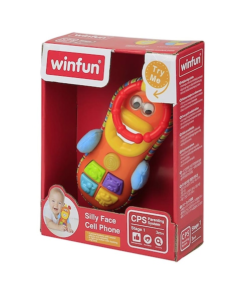 Winfun Silly Face Cell Phone, Multi Color