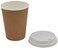 Marrkhor Disposable Paper Ripple Cups Disposable Coffee Tea Cups Disposable Hot Drink Cups + Lids (50Pcs)