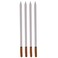 S&amp;Y Needle Skewers Flat Wood Hand 4 Pcs