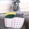 Sink Storage Basket/kitchen sink sponge holder/Kitchen Sink Caddy Sponge Holder kitchen faucet sponge Holder Hanging Ajustable Strap Faucet Caddy Kitchen Organizer Sink Accessories(Random Color)