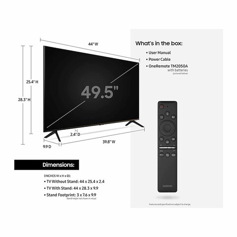 Samsung 50-inch 4K UHD Smart TV - UA50TU8000