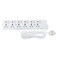 Geepas 6 Way Extension Socket 13A - Extension Lead Strip With 6 LED Indicators &amp; 6 Power Switches | Extra Long 3M Cord With Over Current Protected | Ideal For All Electronic Devices