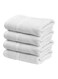 Princess 4-Piece Fast Absorbent Hand Towel Set, White 40 X 70cm